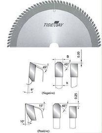 Diente axial TCT circular hojas de sierra para cortar acero, plástico plexiglás
