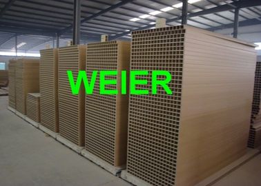 Cadena de producción plástica de madera del tablero del compuesto WPC, certificado SJSZ-92/188 del CE