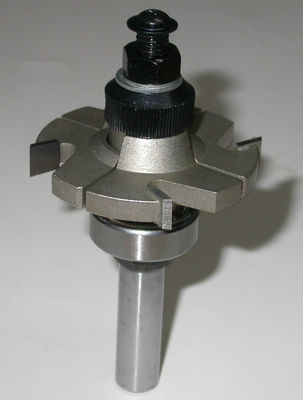 Pedazo que ranura ajustable de metales pesados del CNC con los pedazos cambiables del router del CNC de los cuchillos (ningunas cuñas necesarias)