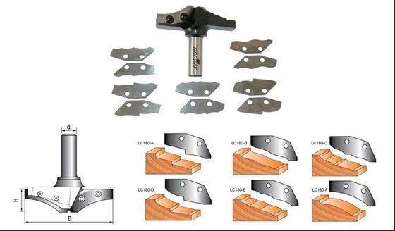 Brocas de fresadora CNC durable panel levantado con cuchillas intercambiables