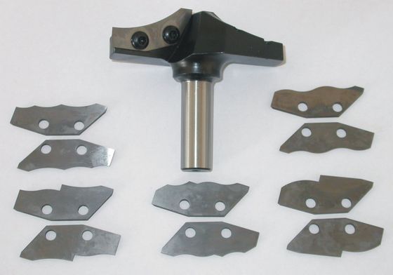 Pedazos con los cuchillos cambiables, color del router del CNC del negro de la caña del 1/2