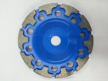 Mármol electrochapado OEM de la muela abrasiva de la taza del diamante, muela abrasiva concreta