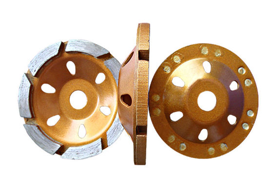 Disco abrasivo del diamante de la muela abrasiva de la taza de 7 segmentos para el piso concreto