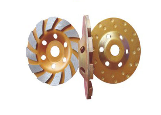 30# 4" discos abrasivos/terrazo del metal que nivela el enlace de pulido del metal de la rueda de la taza