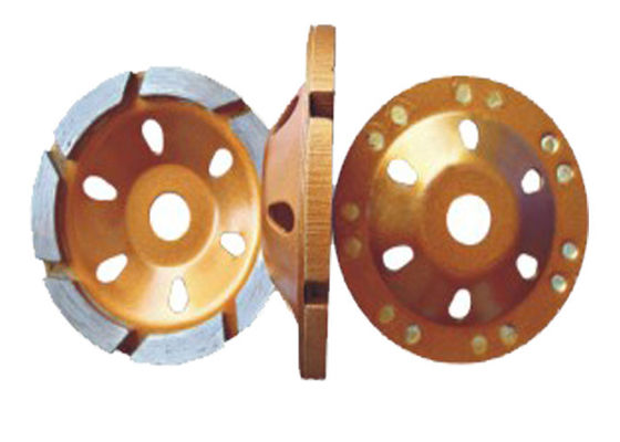 Tampones para pulir del diamante concreto del terrazo de 4 pulgadas/rueda de pulido de la taza del metal