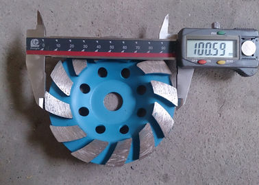 disco de rueda de pulido de la taza del diamante del grueso de 4m m para el piso concreto