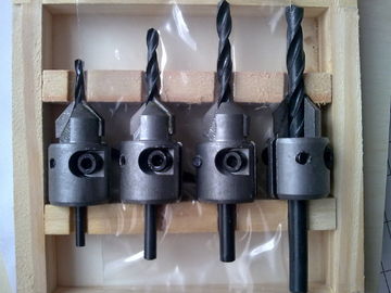 El carburo del TCT de las piezas 4PCS de la herramienta de mano de TC-004V inclinó las brocas del avellanador para la perforación de madera